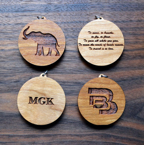 LaserTrees Add an engraving to the back of your pendant! 