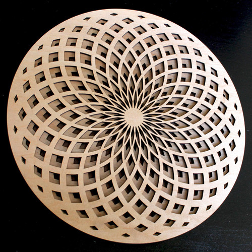 LaserTrees Torus Fade Three Layer Wall Art - Maple, Birch, Walnut