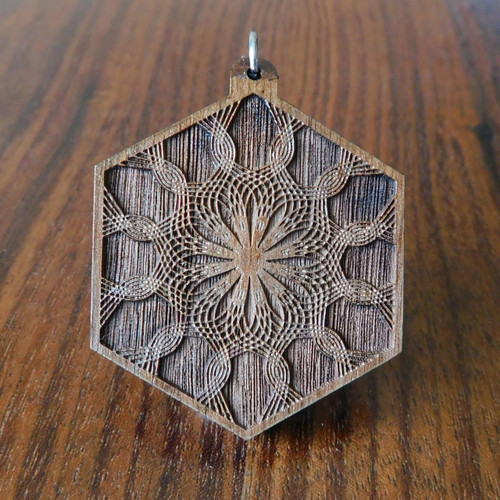 LaserTrees Vibrational Seed 2 Hardwood Pendant 