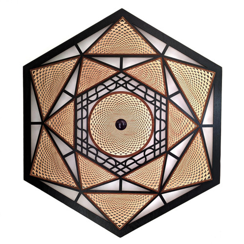 LaserTrees Tri Hex Mandala LED Wall Art 