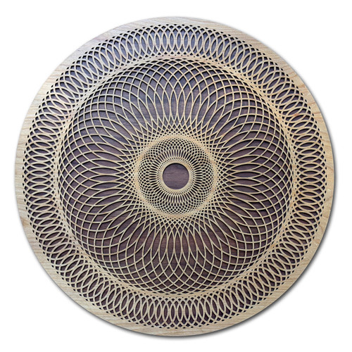 Oculus Two Layer Wall Art by LaserTrees | Sacred Geometry Wall Decor