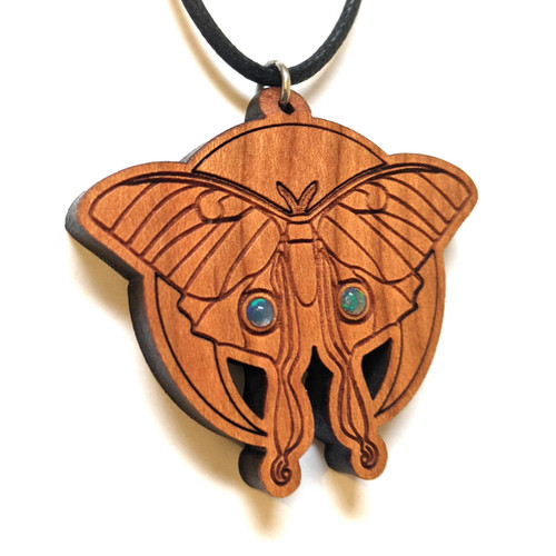 LaserTrees Luna Moth Pendant by Julie Banwellund