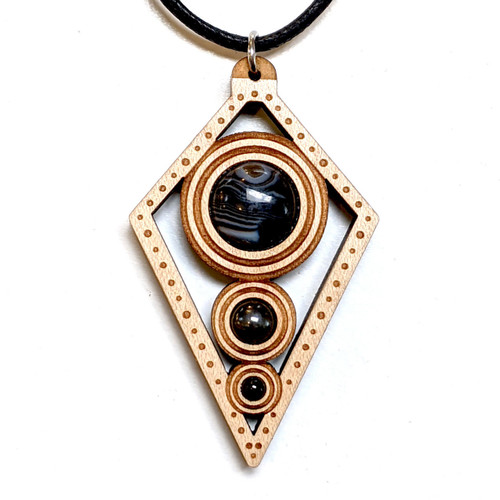 LaserTrees Diamond Drip Pendant by Julie Banwellund