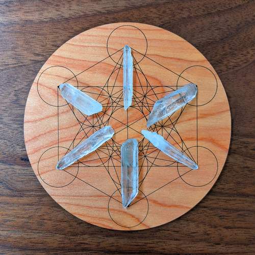  Metatron's Cube Crystal Grid - Birch Plywood - Choose your size! 