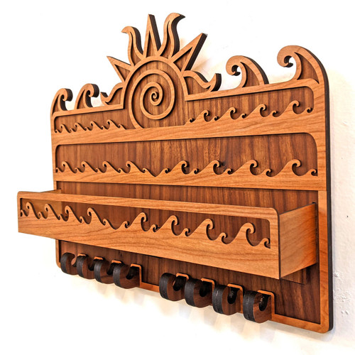 Sun and Waves Altar Shelf and Hooks