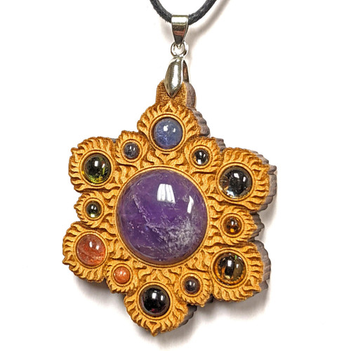 LaserTrees Rainbow Flame Talisman for Balancing all Chakras