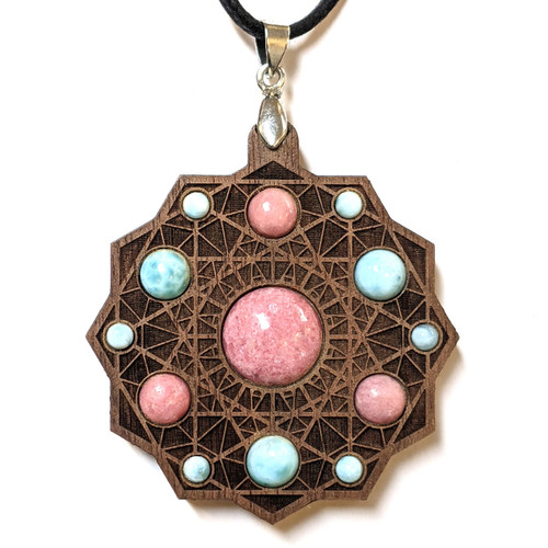 LaserTrees Cathedral Gemstone Talisman for Compassion, Communication,  Altruism & Love 