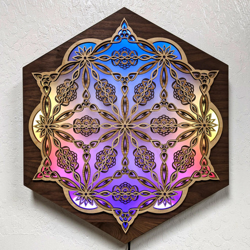 LaserTrees Astral Bloom LED Wall Art