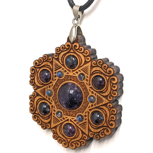 色々な使い道を！天然石 ペンダントトップAmethyste TALISMANS 1点もの 高品質アメトリン ペンダントトップ アメジスト