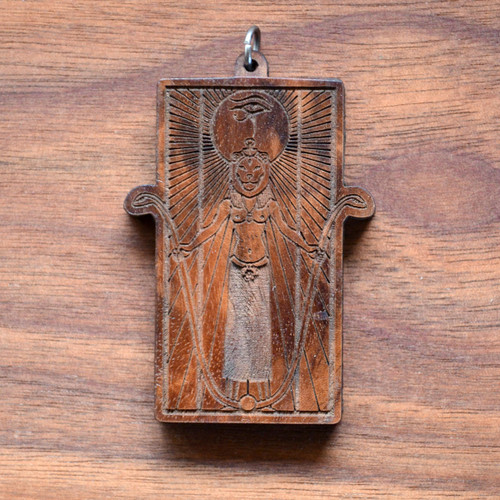 LaserTrees Sekhmet Hardwood Pendant 