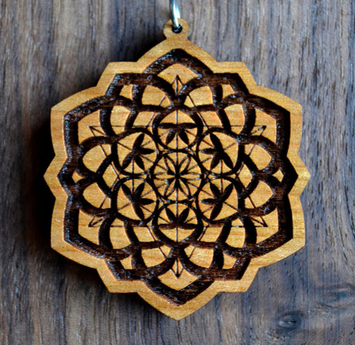 LaserTrees Star Jasmine Hardwood Pendant