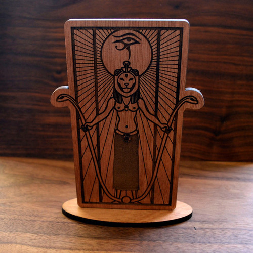 LaserTrees Sekhmet Desk Altar (Baltic Birch)