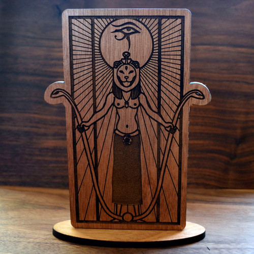 LaserTrees Sekhmet Desk Altar (Baltic Birch) 