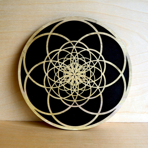LaserTrees Fibonacci Seed of Life Wall Art