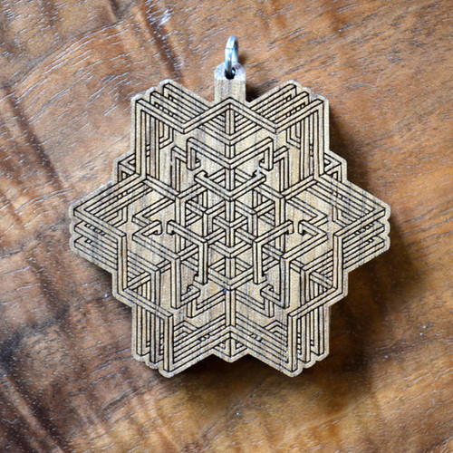 LaserTrees Inner Self Hardwood Pendant