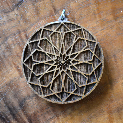 LaserTrees Blossom Hardwood Pendant