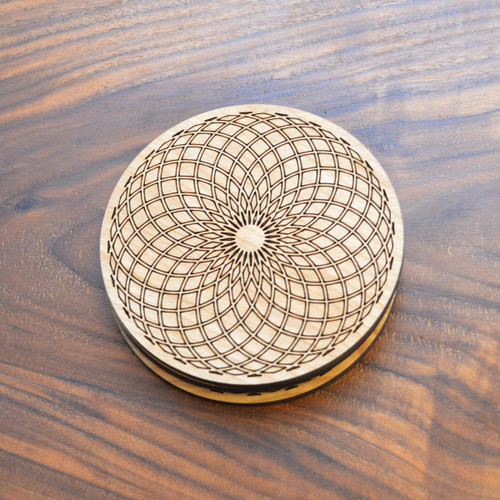 LaserTrees Tube Torus Drink Coasters - Set of 4 