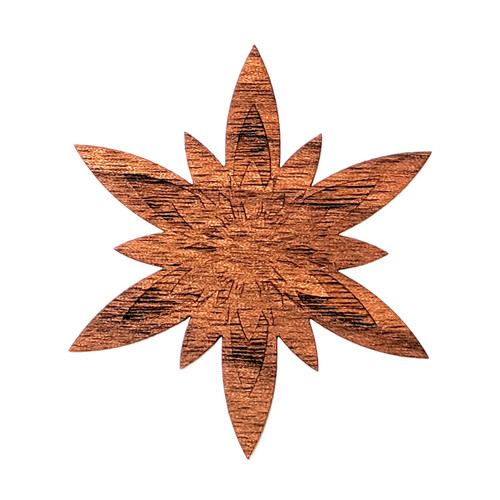 LaserTrees Radiant Flower Hardwood Sticker
