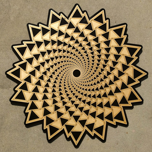 LaserTrees Organic Spiral Vortex Wall Art