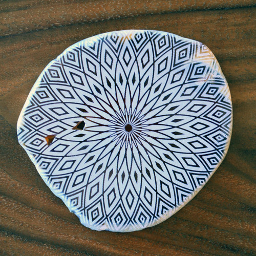 Elaborate Torus Flower - Laser Engraved Agate by LaserTrees | Gemstone Metaphysical Art