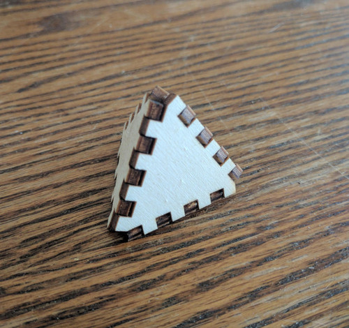 DIY 3D Tetrahedron Model Kit by LaserTrees | 3D Geometric Assembly Kit