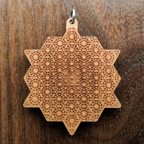 Heathen Hardwood Pendant by Corey Divine by LaserTrees | Handcrafted Sacred Geometry
