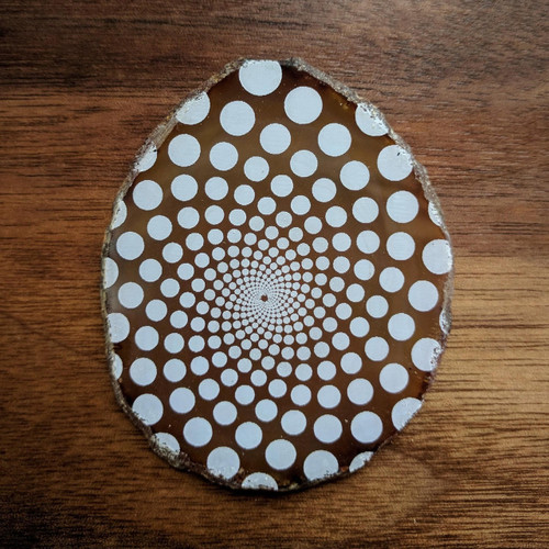 Phi Bubble - Laser Engraved Agate by LaserTrees | Gemstone Metaphysical Art