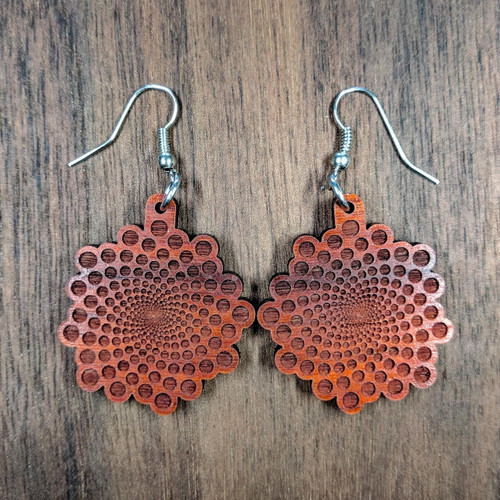 LaserTrees Phi Bubble Hardwood Earrings