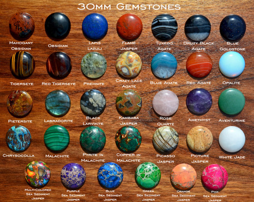 LaserTrees Wave Mandala Hardwood 30mm Gemstone Pendant