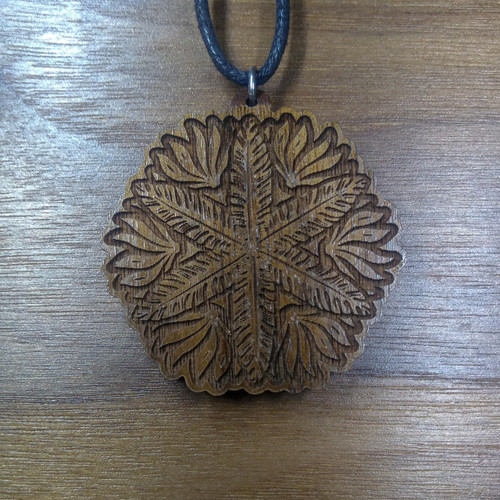 LaserTrees Plant Geometry 1 Hardwood Pendant