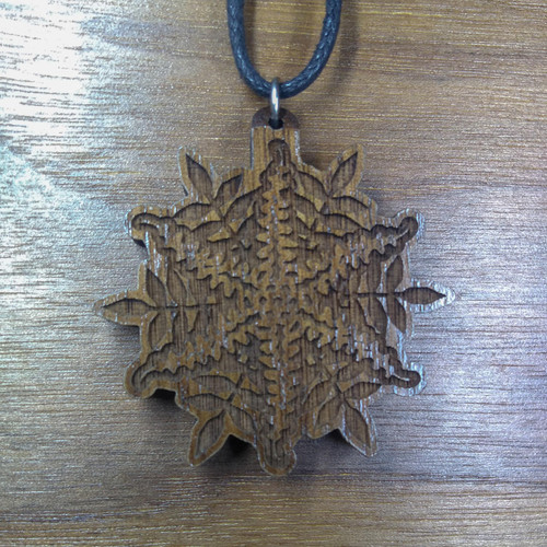 LaserTrees Plant Geometry 3 Hardwood Pendant