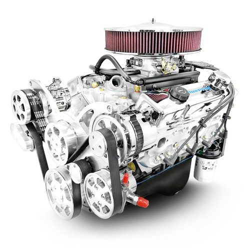 BluePrint Engines GM 383 C.I.D. 436 HP Fully Dressed Stroker Long Block Crate Engines BP38318MPFIK