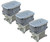 FiTech EFI 3x2 D-Shaped Air Filter Assemblies 42401