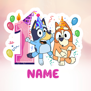 Bluey Cake Topper - TS-CAKE-BLUEY-002 Bluey Cake Topper - TS-CAKE-BLUEY-002