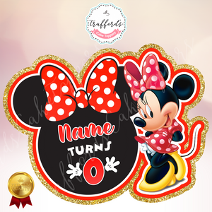 Minnie Mouse Cake Topper - TS-CAKE-MINNIE-003 Minnie Mouse Cake Topper - TS-CAKE-MINNIE-003