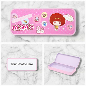 Pink Personalised Stationary Tin Pencil Case - TS-ITM-1177