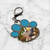 Personalised Dog Paw Keyring - Blue - TS-ITM-1144