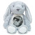 Personalised Grey Bunny Rabbit Plush Teddy (21cm/29cm) - TS-ITM-1191
