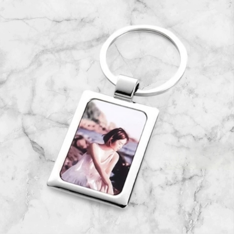 Personalised Rectangle Photo Keyring - TS-ITM-1119