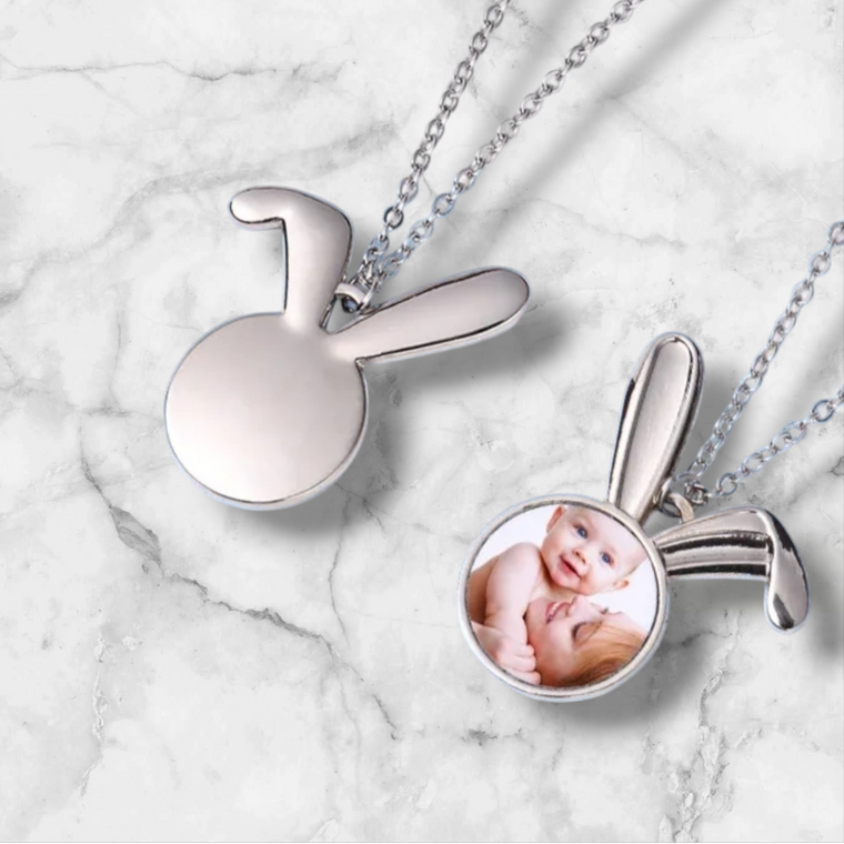 Personalised Bunny Necklace - Custom Photo - TS-ITM-1141