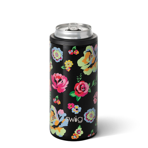 Fleur Noir Skinny Can Cooler 12