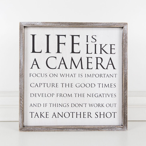 Life Camera Sign 