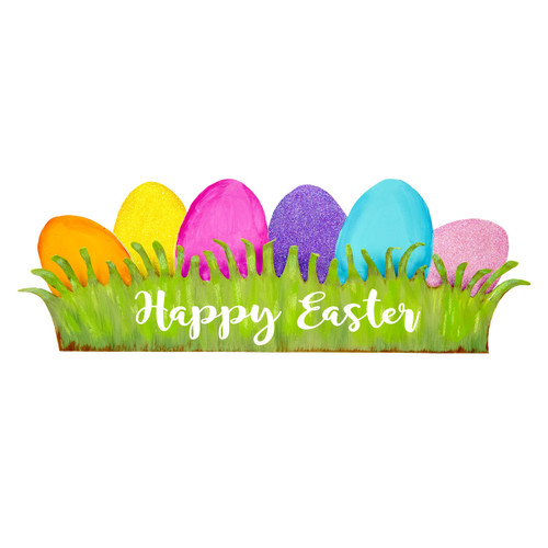 Happy Easter Grass with Eggs Happy Easter Grass with Eggs