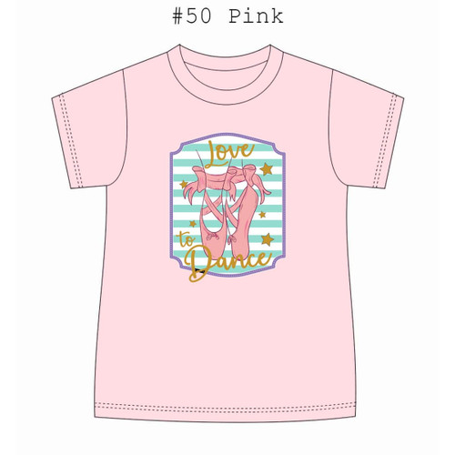 Kids Love to Dance Pink T-Shirt