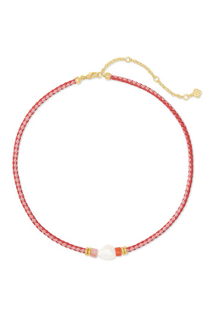 Raven Gold Coral Necklace