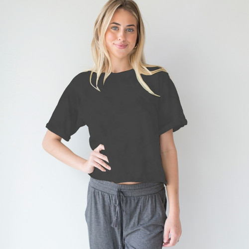 Small Charcoal Randi Top