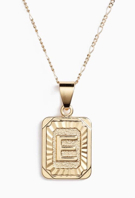 Initial Card X Gold Filled Necklace