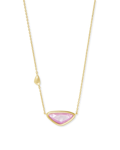 Margot Gold Lilac Mother Of Pearl Necklace