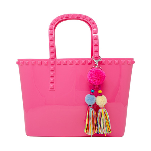 Pink Jelly Tote Bag