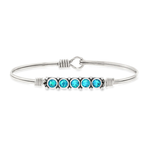 December Silver Birthstone Bracelet 